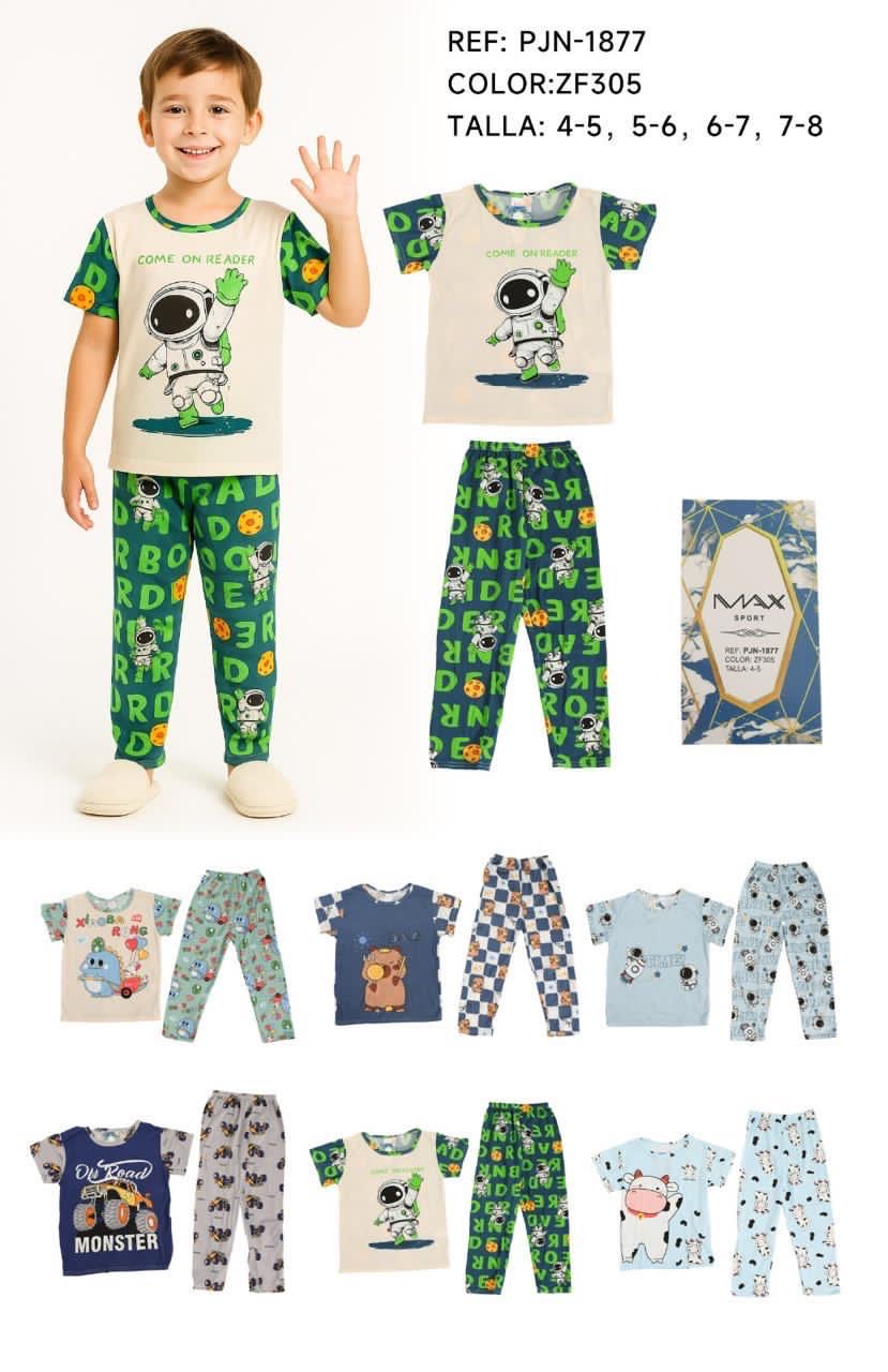 PIJAMA NINO  CONJUNTO CON LARGO